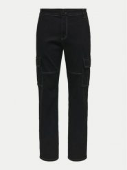 Only & Sons Spodnie materiałowe Sedge 22030724 Czarny Straight Fit. Czarne spodnie materiałowe męskie Only & Sons, m, bez wzorów, z bawełny. Za 159.99 zł.