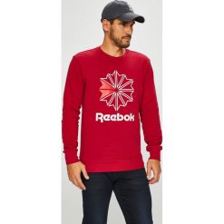 Reebok Classic - Bluza. Czerwone bluzy męskie Reebok Classic, l, bez wzorów, z bawełny, bez kaptura. W wyprzedaży za 149.90 zł.