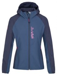 Damska kurtka do biegania softshell Kilpi BALANS-W. Niebieskie kurtki sportowe damskie Kilpi, s, bez wzorów, z materiału, z kapturem, do biegania. Za 252.50 zł.