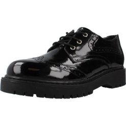 Buty GEOX D BLEYZE Czarny. Czarne obuwie sportowe damskie Geox, bez wzorów, z lakierowanej skóry, na fitness i siłownię. Za 320.99 zł.