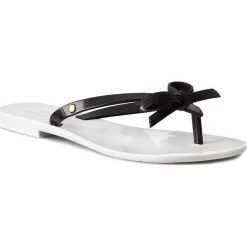 Japonki MELISSA - Jw+Melissa Harmonic Ad 31558 White/ Black 50735. Czarne klapki damskie Melissa, w paski, z tworzywa sztucznego. W wyprzedaży za 199.00 zł.