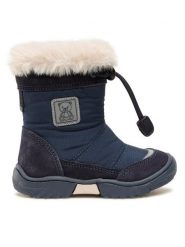 Lasocki Kids Śniegowce CI12-FLICK-20(II)CH Granatowy. Niebieskie buty zimowe chłopięce Lasocki Kids, bez wzorów, z materiału, bez zapięcia. Za 199.99 zł.