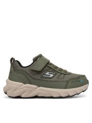 Skechers Sneakersy Elite Sport Tread - Aquavek 406334L/OLV Zielony. Zielone buty sportowe chłopięce Skechers, bez wzorów, ze skóry, sportowe, bez zapięcia. Za 249.99 zł.