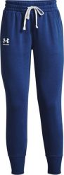 Under Armour Spodnie damskie Under Armour Rival Fleece Joggers niebieskie 1356416 404 M. Niebieskie spodnie sportowe damskie Under Armour, m, bez wzorów. Za 175.31 zł.