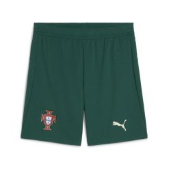 Męskie szorty Portugalia 2025 PUMA Blessing Green Sugared Almond Beige. Brązowe krótkie spodenki sportowe męskie Puma, l, bez wzorów, do piłki nożnej. Za 199.00 zł.