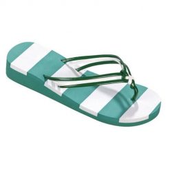 Beco japonki damskie zielono-białe. Białe klapki damskie 47 Brand, bez wzorów, z materiału, bez obcasa. Za 183.99 zł.