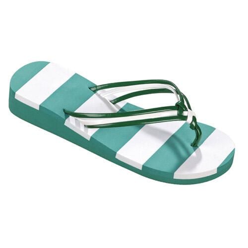 Beco japonki damskie zielono-białe. Białe klapki damskie 47 Brand, bez wzorów, z materiału, bez obcasa. Za 183.99 zł.