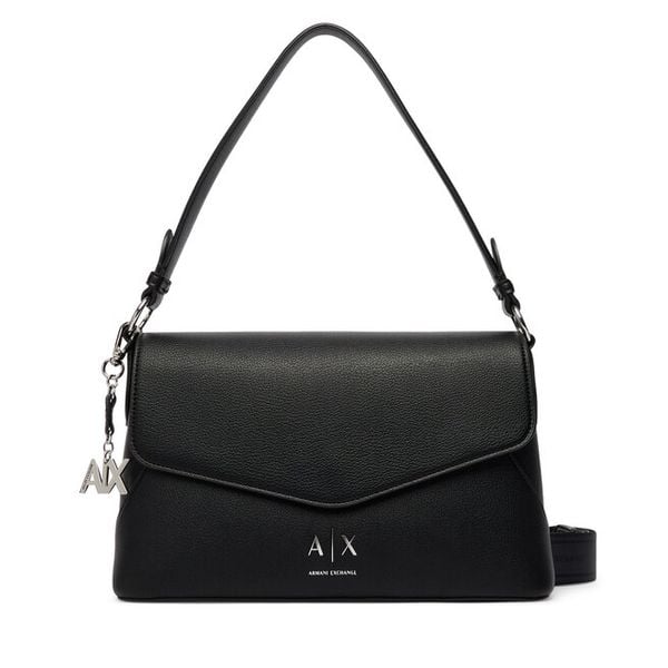 Torebka Armani Exchange. Czarne listonoszki damskie Armani Exchange, bez wzorów, bez dodatków. Za 552.99 zł.