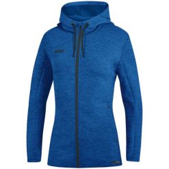 Kurtka Jako femme à capuche Premium Basics. Niebieskie kurtki damskie Jako, s, bez wzorów, z elastanu, z kapturem, na fitness i siłownię. Za 311.75 zł.