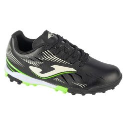 Buty piłkarskie turfy chłopięce, Propulsion Jr 25 PRJS TF. Czarne buty sportowe chłopięce Joma, bez wzorów, bez zapięcia, do piłki nożnej. Za 159.99 zł.