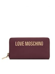 LOVE MOSCHINO Portfel JC5611PP1NKD0552 Bordowy. Czerwone portfele damskie Love Moschino, bez wzorów, ze skóry. Za 299.99 zł.