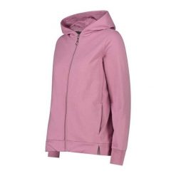 Bluza damska z kapturem CMP. Czerwone bluzy damskie CMP, bez wzorów, z kapturem. Za 315.50 zł.