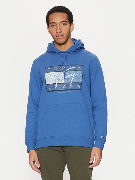Tommy Jeans Bluza Dna Flag Twist DM0DM21100 Niebieski Regular Fit. Niebieskie bluzy męskie Tommy Jeans, m, bez wzorów, z bawełny, bez kaptura. Za 249.99 zł.
