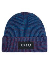 Guess Czapka AM5026 POL01 Granatowy. Niebieskie rękawiczki męskie Guess, na zimę, z aplikacjami, z materiału. Za 169.99 zł.