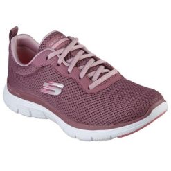 Buty damskie SKECHERS Flex Appeal 4.0 Brilliant View. Szare obuwie sportowe damskie Skechers, bez wzorów, trekkingowe. Za 229.99 zł.