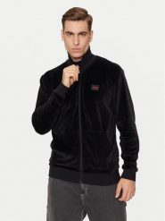 Hugo Bluza 50524804 Czarny Regular Fit. Czarne bluzy męskie Hugo, m, bez wzorów, z syntetyku, bez kaptura. Za 539.99 zł.
