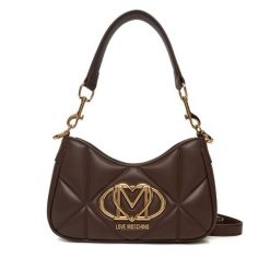 Torebka LOVE MOSCHINO. Brązowe torebki do ręki damskie Love Moschino, bez wzorów, klasyczne, bez dodatków. Za 709.99 zł.
