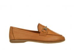 Mokasyny Bayla-161 158 2320 Coconut 161474, Brązowy, Skóra naturalna - 37. Brązowe mokasyny damskie Bayla, z materiału. W wyprzedaży za 179.10 zł.