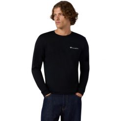Koszulka męska Champion Longsleeve Tee. Czarne bluzki z długim rękawem męskie Champion, m, bez wzorów, bez kołnierzyka. Za 98.00 zł.