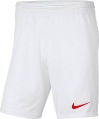 Nike Spodenki Park III białe r. M (BV6855 103). Białe krótkie spodenki sportowe męskie Nike, m, bez wzorów. Za 57.32 zł.