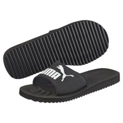 Klapki Puma Purecat unisex. Białe skarpety damskie Puma, bez wzorów, z materiału. Za 103.00 zł.