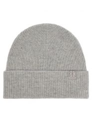 Calvin Klein Czapka LV04F8125G Szary jasny. Szare czapki i kapelusze damskie Calvin Klein, na zimę, bez wzorów, z kaszmiru. Za 329.99 zł.