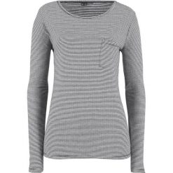 Shirt w prążek, w paski bonprix czarno-biały w paski. Bluzki damskie bonprix. Za 27.99 zł.