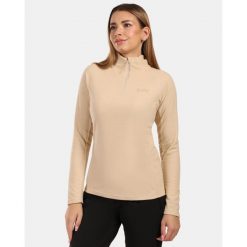 Damska polarowa warstwa środkowa Kilpi ALMERI-W. Brązowe bluzy sportowe damskie Kilpi, bez wzorów, z polaru, bez kaptura, narciarskie. Za 215.49 zł.