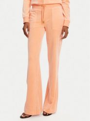 Juicy Couture Spodnie dresowe Layla JCSEBJ001 Pomarańczowy Flared Leg. Brązowe spodnie dresowe damskie Juicy Couture, xl, bez wzorów, z dresówki. Za 269.99 zł.