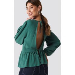 NA-KD Bluzka z odkrytymi plecami - Green. Bluzki damskie marki NA-KD. Za 121.95 zł.