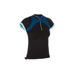 Koszulka krótki rękaw do aquafitness ANNA Zia damski. Czarne t-shirty damskie NABAIJI, bez wzorów, z elastanu, bez kołnierzyka. Za 79.99 zł.