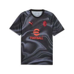 Koszulka przedmeczowa AC Milan 2026/27. Szare koszulki sportowe męskie Puma, s, bez wzorów, z materiału, bez kołnierzyka, bez ramiączek, na fitness i siłownię. Za 284.50 zł.