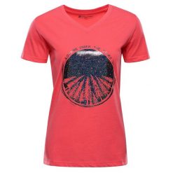 Koszulka damska bawełniana Alpine Pro Dorena. Fioletowe t-shirty damskie Alpine Pro, xs, bez wzorów, z bawełny, klasyczne, bez kołnierzyka. Za 109.00 zł.