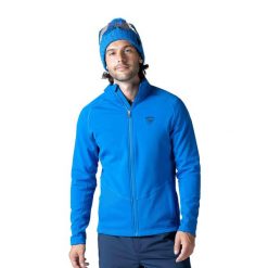 Bluza męska Rossignol Classique Clim. Niebieskie bluzy męskie Rossignol, m, bez wzorów, z materiału, bez kaptura, narciarskie. Za 479.99 zł.