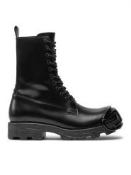 Diesel Trapery D-Hammer-Combat Y03455P4471 Czarny. Czarne śniegowce i trapery damskie Diesel, z lakierowanej skóry. Za 2,499.00 zł.