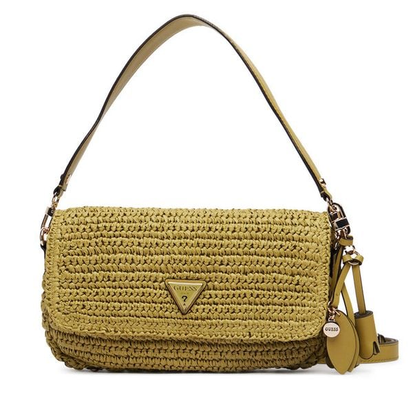 Torebka Guess. Zielone listonoszki damskie Guess, z aplikacjami, bez dodatków. Za 358.99 zł.