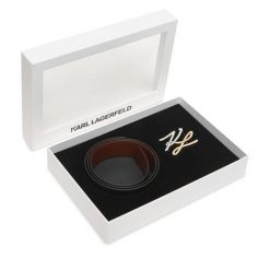 Pasek Damski KARL LAGERFELD. Czarne paski damskie KARL LAGERFELD, bez wzorów. Za 549.99 zł.