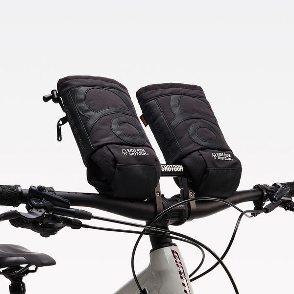 Rękawiczki Pogies – para. Czarne rękawiczki dziecięce KIDS RIDE SHOTGUN, bez wzorów, z polaru. Za 169.00 zł.
