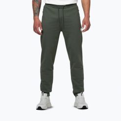 Spodnie męskie Pitbull Nugget Jogging. Zielone spodnie sportowe męskie PITBULL, m, bez wzorów, z bawełny, do biegania. Za 209.99 zł.