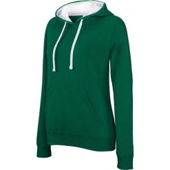 Damska bluza z kapturem Kariban Contrastée. Białe bluzy damskie KARIBAN, s, bez wzorów, z bawełny, z kapturem. Za 157.50 zł.