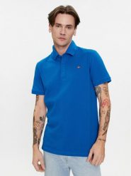 Napapijri Polo Eolanos 3 NP0A4GB3 Niebieski Regular Fit. Niebieskie koszulki polo męskie Napapijri, m, bez wzorów, z bawełny, bez ramiączek. Za 339.99 zł.