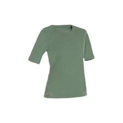 Koszulka UV krótki rękaw WATER T SHIRT damska. Zielone koszulki sportowe damskie OLAIAN, s, bez wzorów, z materiału, sportowe, bez kołnierzyka. Za 19.99 zł.