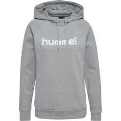 Bluza damska z kapturem Hummel go logo. Szare bluzy damskie Hummel, xs, bez wzorów, z kapturem, do piłki ręcznej. Za 202.50 zł.