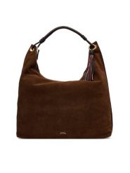 Tommy Hilfiger Torebka Th Statement Leather Hobo Suede AW0AW18403 Brązowy. Brązowe torebki do ręki damskie Tommy Hilfiger, bez wzorów, ze skóry, bez dodatków. Za 1,499.00 zł.