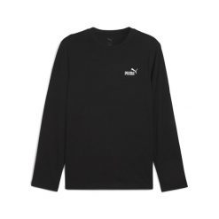 Męska koszulka Essentials z logo No. 1 i długim rękawem PUMA. Czarne bluzki z długim rękawem męskie Puma, l, bez wzorów, casualowe, bez kołnierzyka. Za 129.00 zł.
