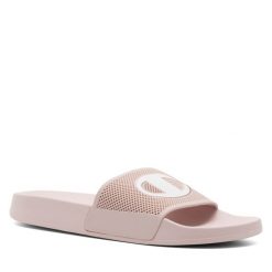 Klapki Champion. Czerwone klapki damskie Champion, bez wzorów, sportowe, bez obcasa. Za 79.99 zł.