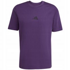 Koszulka Mężczyzna adidas T-shirt Bluzka Sportowa Bawełniana Wygodna r. M. Fioletowe koszulki sportowe męskie Adidas, m, bez wzorów, z bawełny, sportowe, bez kołnierzyka. Za 87.00 zł.
