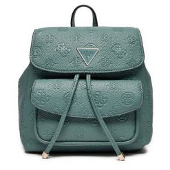 Plecak Guess. Niebieskie plecaki damskie Guess, z aplikacjami. Za 329.99 zł.