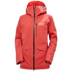 Damska kurtka typu infinity shell Helly Hansen Aurora. Czerwone kurtki snowboardowe damskie Helly Hansen, bez wzorów, bez kaptura, narciarskie. W wyprzedaży za 2,696.00 zł.