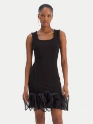 Rinascimento Sukienka koktajlowa CFC0126628003 Czarny Slim Fit. Czarne sukienki damskie Rinascimento, xs, bez wzorów, z syntetyku, wizytowe, bez kołnierzyka, bez ramiączek. Za 719.99 zł.